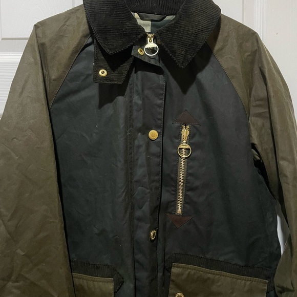 Barbour Evette Water Repellent Waxed Car Coat - Picture 8 of 11